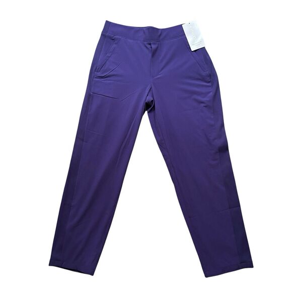Athleta Brooklyn Lined Lightweight Workout Pants Purple 6P Petite NWT - Picture 2 of 10